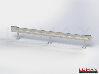 L-IPE-D-1-755-GB-480 - 4,80 m, LUMAX-IPE-Bausatz zum Dübeln auf Beton, 1-holmig, Kopfstücke Profil B