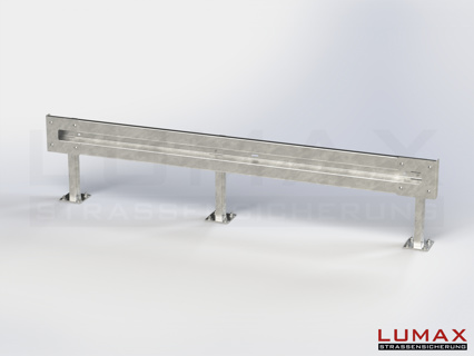 L-IPE-D-1-755-GL-332 - 3,32 m, LUMAX-IPE-Bausatz zum Dübeln auf Beton, 1-holmig, LR-Kopfstücke