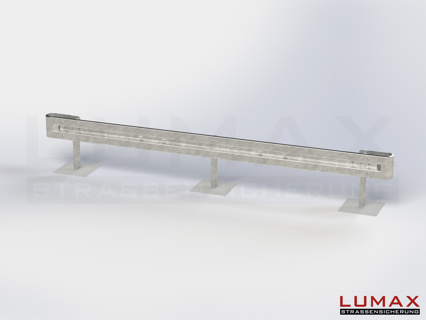 L-IPE-B-1-755-GB-480 - 4,80 m, LUMAX-IPE-Bausatz zum Betonieren, 1-holmig, Kopfstücke Profil B