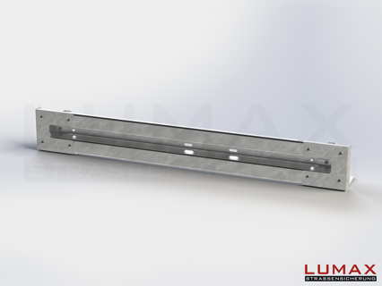 LR-D-1-320-GL-232 - 2,32 m, LUMAX-Rail-Bausatz zum Dübeln auf Beton, 1-holmig, LR-Kopfstücke