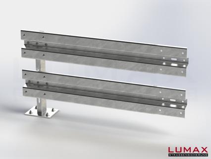LR-D-2-960-E-150 - 1,50 m, LUMAX-Rail-Bausatz-Erweiterung zum Dübeln auf Beton, 2-holmig