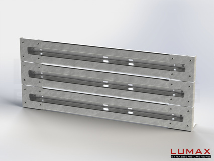 LR-D-3-960-GL-232 - 2,32 m, LUMAX-Rail-Bausatz zum Dübeln auf Beton, 3-holmig, LR-Kopfstücke