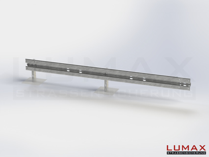LR-B-1-640-E-400 - 4,00 m, LUMAX-Rail-Bausatz-Erweiterung zum Betonieren, 1-holmig