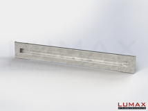 L-IPE-D-1-320-GL-232 - 2,32 m, LUMAX-IPE-Bausatz zum Dübeln auf Beton, 1-holmig, LR-Kopfstücke