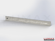 L-IPE-D-1-320-GL-332 - 3,32 m, LUMAX-IPE-Bausatz zum Dübeln auf Beton, 1-holmig, LR-Kopfstücke