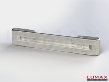 L-IPE-D-1-320-GB-180 - 1,80 m, LUMAX-IPE-Bausatz zum Dübeln auf Beton, 1-holmig, Kopfstücke Profil B