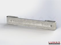 L-IPE-D-1-320-GB-200 - 2,00 m, LUMAX-IPE-Bausatz zum Dübeln auf Beton, 1-holmig, Kopfstücke Profil B
