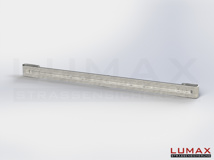 L-IPE-D-1-320-GB-480 - 4,80 m, LUMAX-IPE-Bausatz zum Dübeln auf Beton, 1-holmig, Kopfstücke Profil B