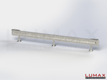 L-IPE-D-1-640-GB-480 - 4,80 m, LUMAX-IPE-Bausatz zum Dübeln auf Beton, 1-holmig, Kopfstücke Profil B