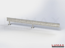 L-IPE-D-1-640-E-400 - 4,00 m, LUMAX-IPE-Bausatz-Erweiterung zum Dübeln auf Beton, 1-holmig