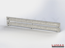 L-IPE-D-2-755-GL-432 - 4,32 m, LUMAX-IPE-Bausatz zum Dübeln auf Beton, 2-holmig, LR-Kopfstücke