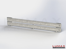 L-IPE-D-2-755-GB-480 - 4,80 m, LUMAX-IPE-Bausatz zum Dübeln auf Beton, 2-holmig, Kopfstücke Profil B