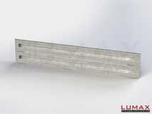 L-IPE-D-2-640-GL-332 - 3,32 m, LUMAX-IPE-Bausatz zum Dübeln auf Beton, 2-holmig, LR-Kopfstücke