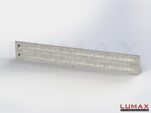 L-IPE-D-2-640-GL-432 - 4,32 m, LUMAX-IPE-Bausatz zum Dübeln auf Beton, 2-holmig, LR-Kopfstücke