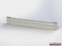 L-IPE-D-2-640-GB-480 - 4,80 m, LUMAX-IPE-Bausatz zum Dübeln auf Beton, 2-holmig, Kopfstücke Profil B