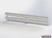 L-IPE-D-2-960-E-400 - 4,00 m, LUMAX-IPE-Bausatz-Erweiterung zum Dübeln auf Beton, 2-holmig