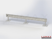 L-IPE-B-1-755-GL-432 - 4,32 m, LUMAX-IPE-Bausatz zum Betonieren, 1-holmig, LR-Kopfstücke