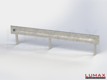 L-IPE-R-1-755-GL-332 - 3,32 m, LUMAX-IPE-Bausatz zum Rammen, 1-holmig, LR-Kopfstücke