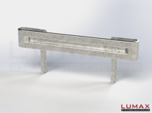 L-IPE-R-1-755-GB-200 - 2,00 m, LUMAX-IPE-Bausatz zum Rammen, 1-holmig, Kopfstücke Profil B
