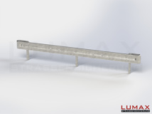 L-IPE-R-1-755-GB-480 - 4,80 m, LUMAX-IPE-Bausatz zum Rammen, 1-holmig, Kopfstücke Profil B