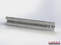 LR-D-1-320-E-150 - 1,50 m, LUMAX-Rail-Bausatz-Erweiterung zum Dübeln auf Beton, 1-holmig