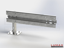 LR-D-1-640-E-100 - 1,00 m, LUMAX-Rail-Bausatz-Erweiterung zum Dübeln auf Beton, 1-holmig