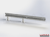 LR-D-1-640-E-300 - 3,00 m, LUMAX-Rail-Bausatz-Erweiterung zum Dübeln auf Beton, 1-holmig