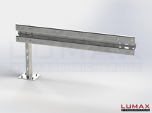 LR-D-1-960-E-170 - 1,70 m, LUMAX-Rail-Bausatz-Erweiterung zum Dübeln auf Beton, 1-holmig