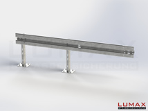 LR-D-1-960-E-300 - 3,00 m, LUMAX-Rail-Bausatz-Erweiterung zum Dübeln auf Beton, 1-holmig