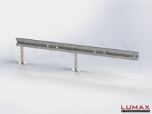 LR-D-1-960-E-400 - 4,00 m, LUMAX-Rail-Bausatz-Erweiterung zum Dübeln auf Beton, 1-holmig