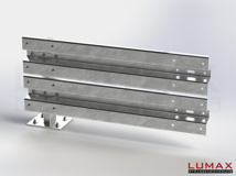 LR-D-2-755-E-120 - 1,20 m, LUMAX-Rail-Bausatz-Erweiterung zum Dübeln auf Beton, 2-holmig