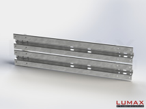 LR-D-2-640-E-200 - 2,00 m, LUMAX-Rail-Bausatz-Erweiterung zum Dübeln auf Beton, 2-holmig