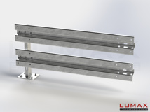 LR-D-2-960-E-170 - 1,70 m, LUMAX-Rail-Bausatz-Erweiterung zum Dübeln auf Beton, 2-holmig