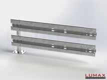 LR-D-2-960-E-200 - 2,00 m, LUMAX-Rail-Bausatz-Erweiterung zum Dübeln auf Beton, 2-holmig