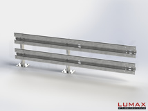LR-D-2-960-E-300 - 3,00 m, LUMAX-Rail-Bausatz-Erweiterung zum Dübeln auf Beton, 2-holmig