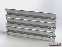 LR-D-3-960-E-150 - 1,50 m, LUMAX-Rail-Bausatz-Erweiterung zum Dübeln auf Beton, 3-holmig