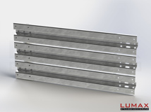 LR-D-3-960-E-170 - 1,70 m, LUMAX-Rail-Bausatz-Erweiterung zum Dübeln auf Beton, 3-holmig