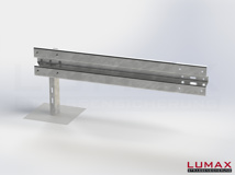 LR-B-1-755-E-150 - 1,50 m, LUMAX-Rail-Bausatz-Erweiterung zum Betonieren, 1-holmig