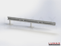 LR-B-1-755-E-400 - 4,00 m, LUMAX-Rail-Bausatz-Erweiterung zum Betonieren, 1-holmig
