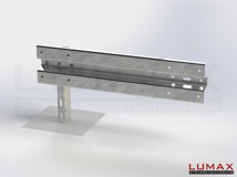 LR-B-1-640-E-100 - 1,00 m, LUMAX-Rail-Bausatz-Erweiterung zum Betonieren, 1-holmig