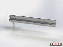 LR-B-1-640-E-170 - 1,70 m, LUMAX-Rail-Bausatz-Erweiterung zum Betonieren, 1-holmig