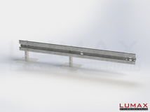 LR-B-1-640-E-300 - 3,00 m, LUMAX-Rail-Bausatz-Erweiterung zum Betonieren, 1-holmig
