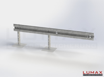 LR-B-1-960-E-300 - 3,00 m, LUMAX-Rail-Bausatz-Erweiterung zum Betonieren, 1-holmig