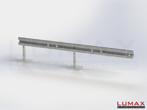 LR-B-1-960-E-400 - 4,00 m, LUMAX-Rail-Bausatz-Erweiterung zum Betonieren, 1-holmig