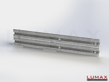 LR-B-2-640-E-300 - 3,00 m, LUMAX-Rail-Bausatz-Erweiterung zum Betonieren, 2-holmig