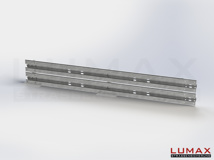 LR-B-2-640-E-400 - 4,00 m, LUMAX-Rail-Bausatz-Erweiterung zum Betonieren, 2-holmig
