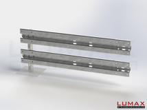 LR-B-2-960-E-200 - 2,00 m, LUMAX-Rail-Bausatz-Erweiterung zum Betonieren, 2-holmig