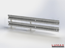 LR-B-2-960-E-300 - 3,00 m, LUMAX-Rail-Bausatz-Erweiterung zum Betonieren, 2-holmig