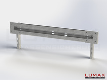LR-R-1-755-GL-232 - 2,32 m, LUMAX-Rail-Bausatz zum Rammen, 1-holmig, LR-Kopfstücke