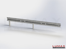 LR-R-1-755-E-400 - 4,00 m, LUMAX-Rail-Bausatz-Erweiterung zum Rammen, 1-holmig